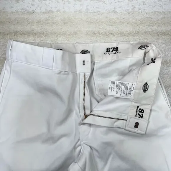 Vintage Snow White Dickies Khakis Pants 874 Original Fit 90s